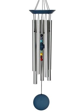 Woodstock Chakra Chimes 7 Stones, Large Blue - New
